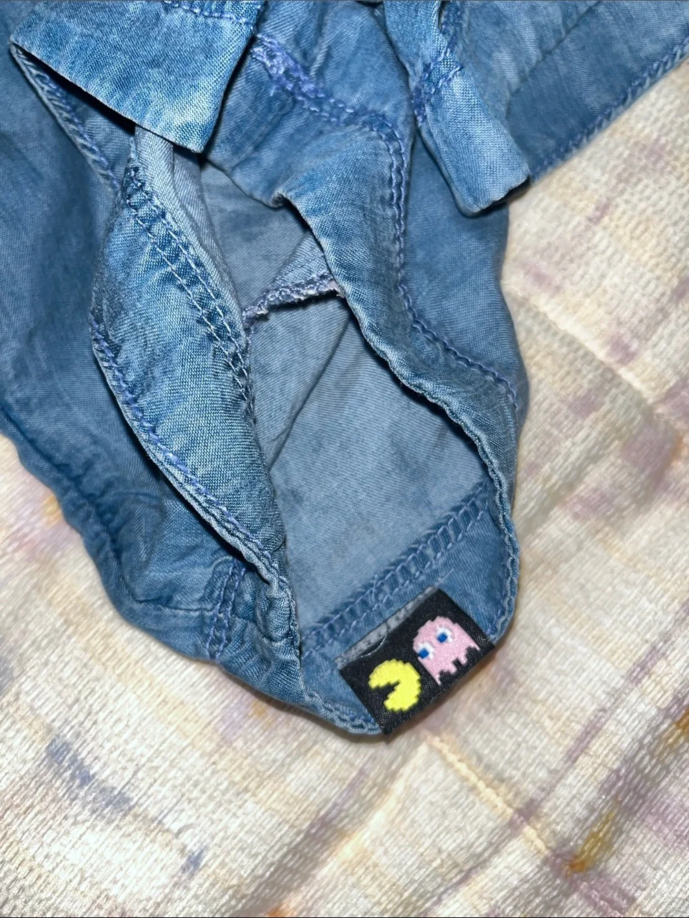 PACMAN collection Light Blue Denim Romper Justice Girls'